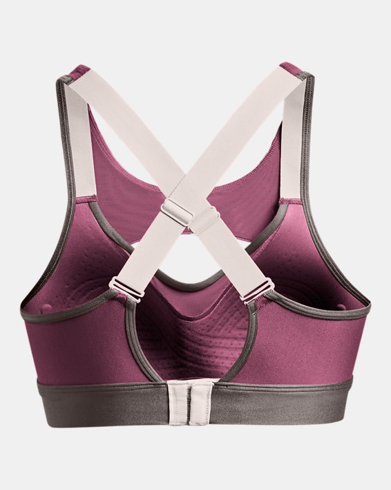 Women's UA Infinity High Harness Sports Bra, Pink, pdpMainDesktop image number 11
